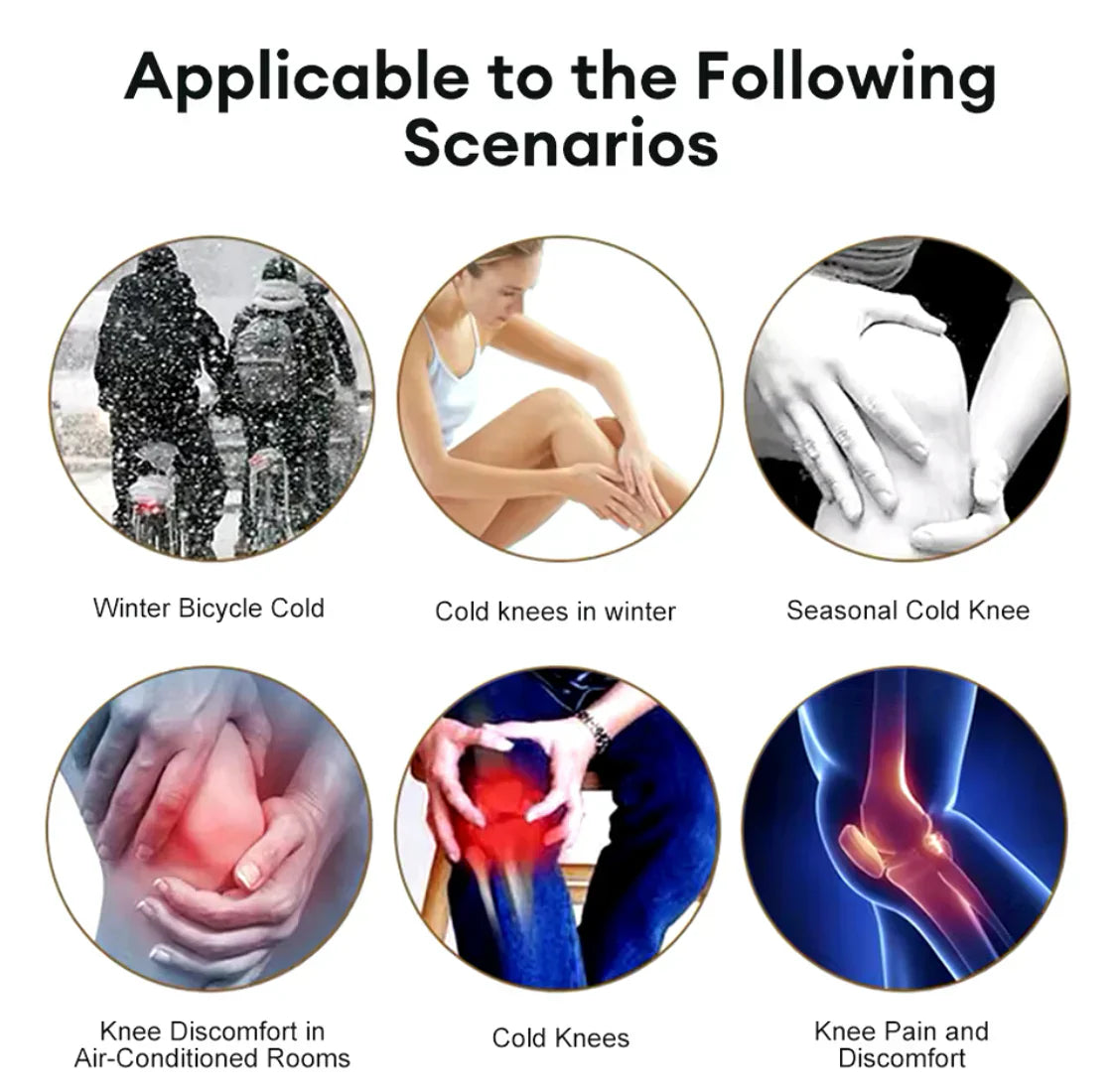 Knee Warmer - Woolen Blend Thermal Leg Warmers - For Men & Women