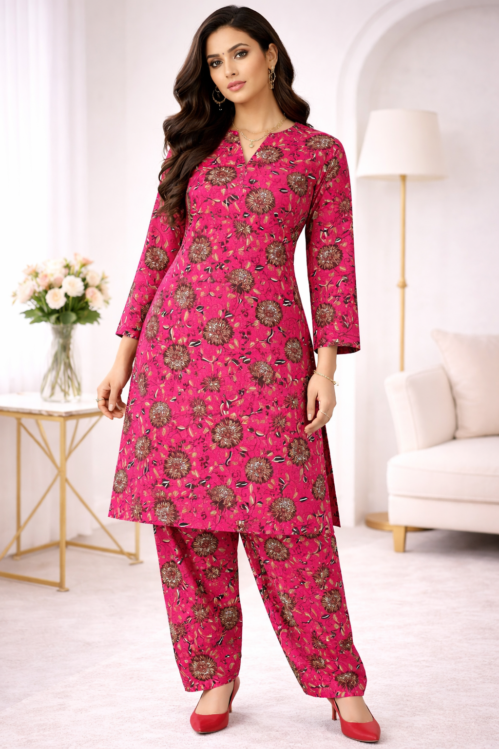 STITCHED 2 PC LAWN SUIT