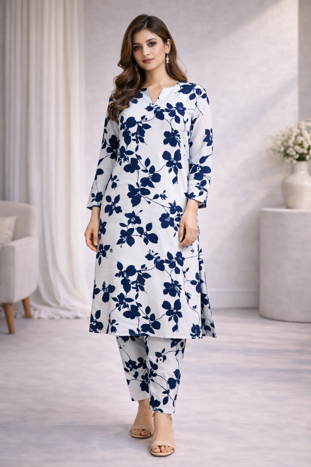 STITCHED 2 PC LAWN SUIT