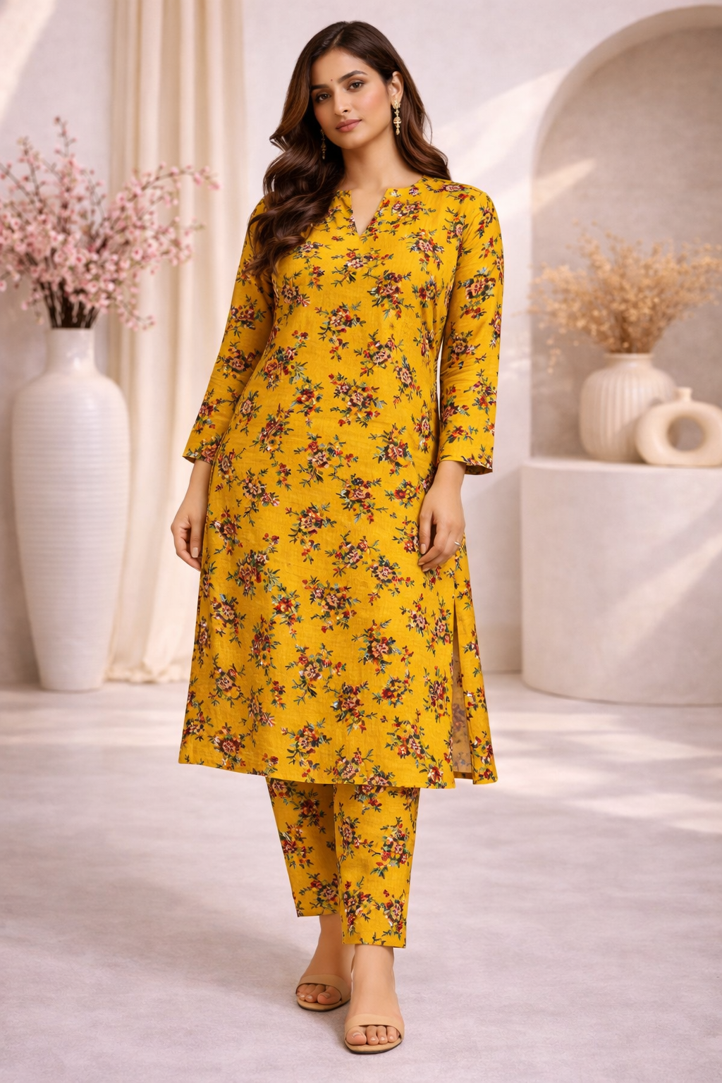STITCHED 2 PC LAWN SUIT