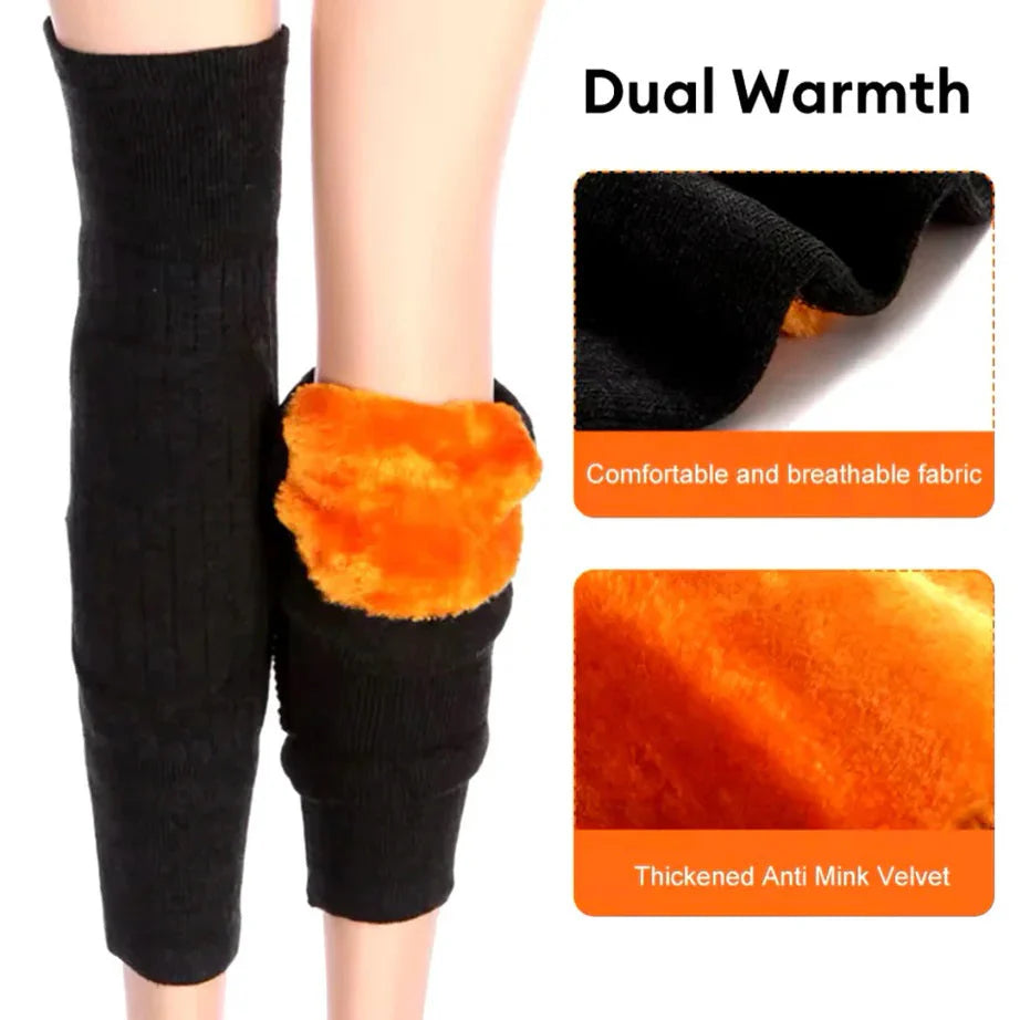 Knee Warmer - Woolen Blend Thermal Leg Warmers - For Men & Women