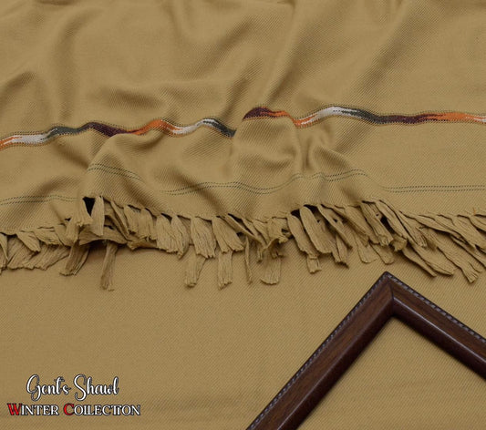 Men's Winter Wool shawl-mustard 808