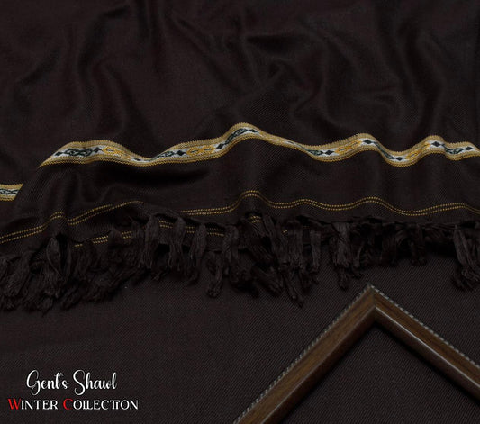 Men's Winter Wool Shawl-Mahroon 807