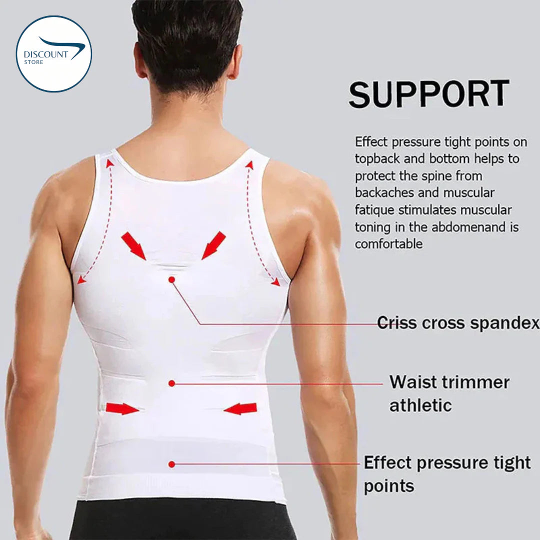 Men Slimming Body Shaper Corrective Posture