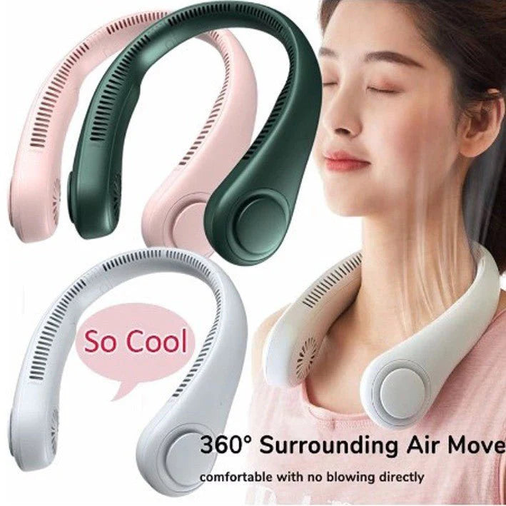 Portable Bladeless Hanging Neck Fan - (IMPORTED)