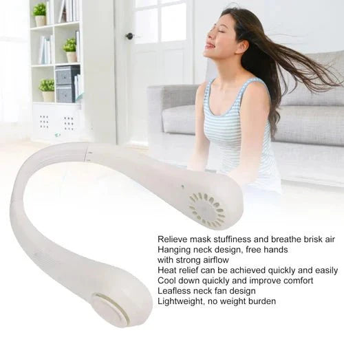 Portable Bladeless Hanging Neck Fan - (IMPORTED)