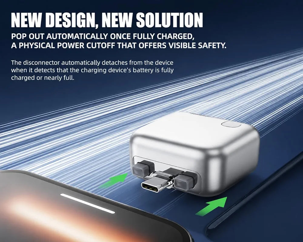 Auto Power Disconnector Automatically Pops Out After Full Charge